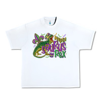 White mardi saurus rex mardi gras Urban Heavy Tee - MaliasSmallBusiness