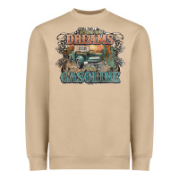 Runs On Dreams And Gasoline Truck Western Heavyweight Sweatshirt | Teevron