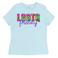 Baby Blue lgbtq friendly Ladies Tee - HRA Design Shop