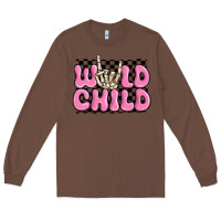 Chestnut wild child pink skeleton Long Sleeve Tee - MaliasSmallBusiness
