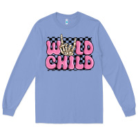Colony Blue wild child pink skeleton Long Sleeve Tee - MaliasSmallBusiness