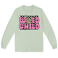 Matcha wild child pink skeleton Long Sleeve Tee - MaliasSmallBusiness