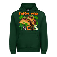 Forest Green I wish i had tacos St. Patrick's day Urban Hoodie - FaDigitalArtStudio