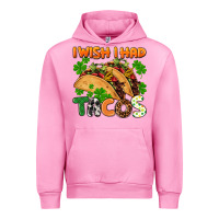 Fuchsia Pink I wish i had tacos St. Patrick's day Urban Hoodie - FaDigitalArtStudio