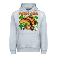 Heather Grey I wish i had tacos St. Patrick's day Urban Hoodie - FaDigitalArtStudio