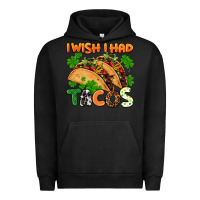 Pigment Black I wish i had tacos St. Patrick's day Urban Hoodie - FaDigitalArtStudio