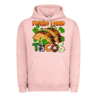 Pigment Salmon I wish i had tacos St. Patrick's day Urban Hoodie - FaDigitalArtStudio