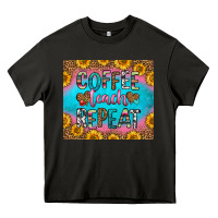 Asphalt coffee teach repeat Heavy Core Tee - HRA Design Shop