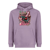 Lavender Boots never broke my heart Heavyweight Hoodie - HowdyJamesFarm