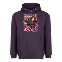 Plum Boots never broke my heart Heavyweight Hoodie - HowdyJamesFarm