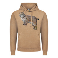 Vintage Coffee Bobcat Vintage Hoodie - LillyAllenDesigns