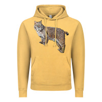 Vintage Mustard Bobcat Vintage Hoodie - LillyAllenDesigns