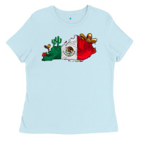 Baby Blue mexica kentucky Ladies Tee - CowhideDigitalArt