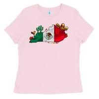 Bubblegum Pink mexica kentucky Ladies Tee - CowhideDigitalArt