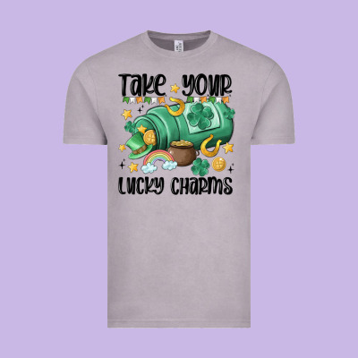 Take Your Lucky Charms Vintage Tee Designed By Maliassmallbusiness