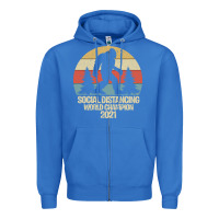 True Royal Bigfoot Social Distancing World Champion Zipper Hoodie - Bettercallsaul