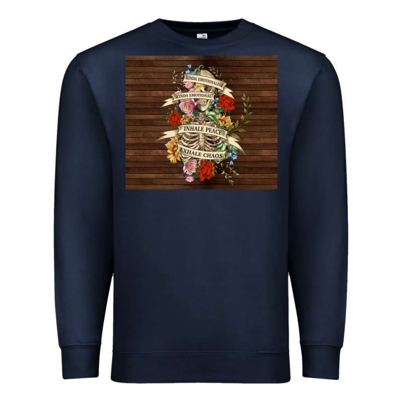 Kinda Emotional With Skeleton Premium Sweatshirt by TumblerDesignByShophia | Teevron