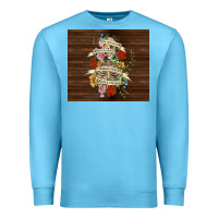 Ocean Blue kinda emotional with skeleton Premium Sweatshirt - TumblerDesignByShophia