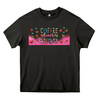 Asphalt coffee teach repeat teacher libbey glass Heavy Core Tee - HRA Design Shop