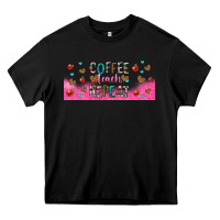 Black coffee teach repeat teacher libbey glass Heavy Core Tee - HRA Design Shop