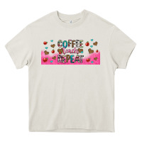 Cream coffee teach repeat teacher libbey glass Heavy Core Tee - HRA Design Shop