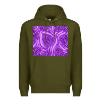 Army Green purple glitter with leopard pattern Premium Hoodie - TumblerDesignByShophia