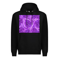 Black purple glitter with leopard pattern Premium Hoodie - TumblerDesignByShophia