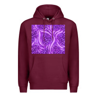 Burgundy purple glitter with leopard pattern Premium Hoodie - TumblerDesignByShophia