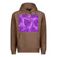 Chestnut purple glitter with leopard pattern Premium Hoodie - TumblerDesignByShophia