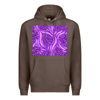 Coffee purple glitter with leopard pattern Premium Hoodie - TumblerDesignByShophia