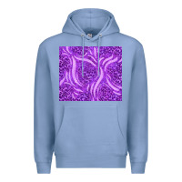 Colony Blue purple glitter with leopard pattern Premium Hoodie - TumblerDesignByShophia