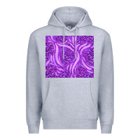 Heather Grey purple glitter with leopard pattern Premium Hoodie - TumblerDesignByShophia