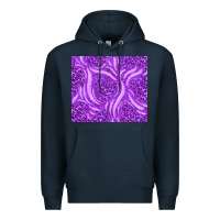 Navy purple glitter with leopard pattern Premium Hoodie - TumblerDesignByShophia