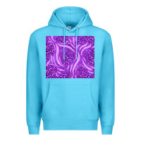 Ocean Blue purple glitter with leopard pattern Premium Hoodie - TumblerDesignByShophia