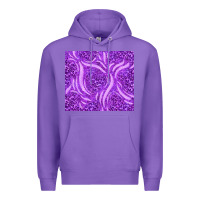 Purple purple glitter with leopard pattern Premium Hoodie - TumblerDesignByShophia