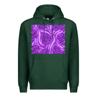 Sports Green purple glitter with leopard pattern Premium Hoodie - TumblerDesignByShophia