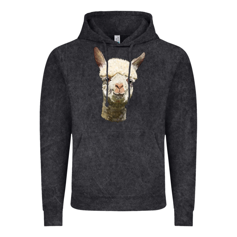 Alpaca Head Vintage Hoodie by LillyAllenDesigns | Teevron