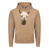Vintage Coffee Alpaca Head Vintage Hoodie - LillyAllenDesigns