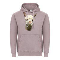 Vintage Zinc Alpaca Head Vintage Hoodie - LillyAllenDesigns
