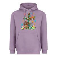 Lavender Western Rabbit with Cross Easter Day Heavyweight Hoodie - HowdyJamesFarm