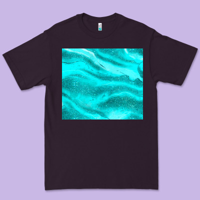 Turquoise Glitter Premium Tee Designed By Jahusdesignshop