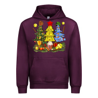 Mauve Wine christmas with softball trees bbs Urban Hoodie - BundleAndBundleShop