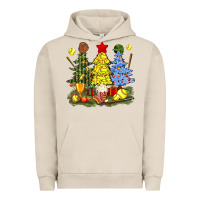 Pigment French Oak christmas with softball trees bbs Urban Hoodie - BundleAndBundleShop