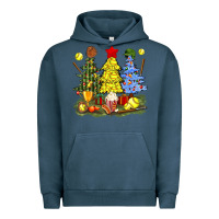 Pigment Midnight Navy christmas with softball trees bbs Urban Hoodie - BundleAndBundleShop