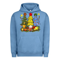 Pigment Pebble Blue christmas with softball trees bbs Urban Hoodie - BundleAndBundleShop
