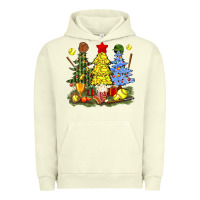 Pigment Pistachio christmas with softball trees bbs Urban Hoodie - BundleAndBundleShop