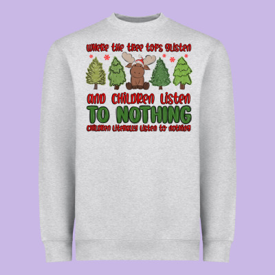 Where The Tree Tops Glisten Heavyweight Sweatshirt Designed By Maliassmallbusiness