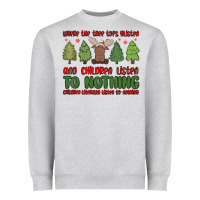 Heather Grey where the tree tops glisten Heavyweight Sweatshirt - MaliasSmallBusiness