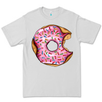 Dove Grey pink strawberry donut Premium Tee - AdoDesignShop