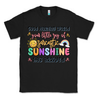 Black good morning world your little ray of sarcastic Classic Tee - MaliasSmallBusiness